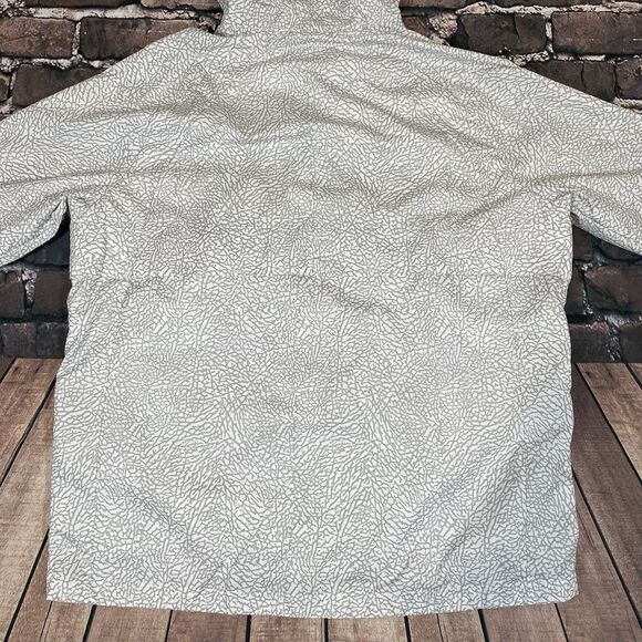 Jordan x Nike Air Elephant Print Anorak Windbreaker White Cement Grey Mens Large - Picture 12 of 12